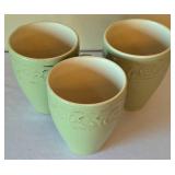 K - Pier 1 Stoneware Antique Floral Dinnerware Set - 12 Dinner Plates, 12 Salad Plates, 11 Bowls, 2 Mugs