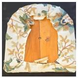 DR - Vintage Wood Chair - Floral Upholstery