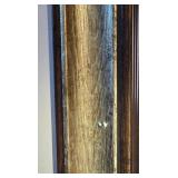 DR - Framed Abstract Art Print - Gold Frame