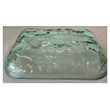K - Green Glass Covered Casserole Set