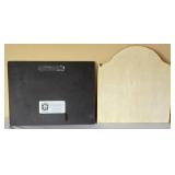 K - Carson Welcome Block Sign Lot with 2 Tin Wall Plaques, 35-inch Wooden Candleholder, 8-inch Flower Pot