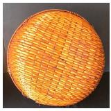 MR - 5 Handwoven Baskets Set - Round Hamper, Rectangular Tray, Picnic Basket