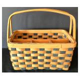 MR - 5 Handwoven Baskets Set - Round Hamper, Rectangular Tray, Picnic Basket