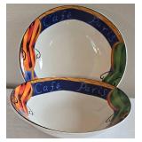 MR - Paris & Rome Venezia Prints Set and Pair of Decorative Bowls
