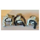 O - Decorative Resin Rabbit Figurines Hear No Evil See No Evil Speak No Evil and Decorative Stools