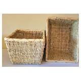 O -Set of Five Decorative Wicker Baskets