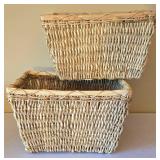 O -Set of Five Decorative Wicker Baskets