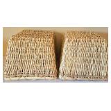 O -Set of Five Decorative Wicker Baskets