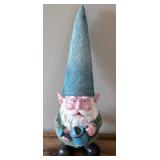 O - Vintage Wood & Tin Birdhouses, Largest 13 in Tall, Gnome & Sign