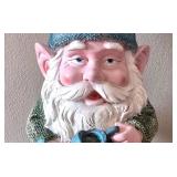 O - Vintage Wood & Tin Birdhouses, Largest 13 in Tall, Gnome & Sign