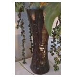 O - Lovely Home Decor Assortment including a Faux Floral Arrangement and Decorative Candle Holders