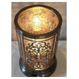 O - Lovely Home Decor Assortment including a Faux Floral Arrangement and Decorative Candle Holders