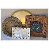 O - Assorted Home Decor Decorative Trays and Chargers