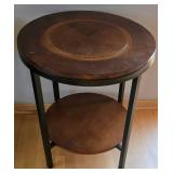 O2 - Pair of Vintage Round End Tables