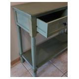 O2 - Charming Sage Green 2-Drawer Sofa Table