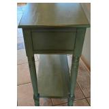 O2 - Charming Sage Green 2-Drawer Sofa Table