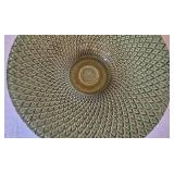 O2 - Green Ceramic Platter & Green Bowl - Decorative Set