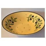 DR - Pier 1 Imports Olive Hand-Painted Round Bowl