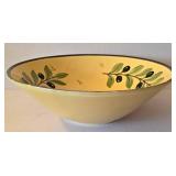 DR - Pier 1 Imports Olive Hand-Painted Round Bowl