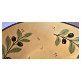DR - Pier 1 Imports Olive Hand-Painted Round Bowl