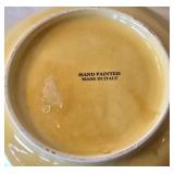 DR - Pier 1 Imports Olive Hand-Painted Round Bowl