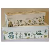 LR - Longaberger Handwoven Basket - Botanical Print Boxes - Bordeaux 1898 Sign - Pepperberry Inn Sign