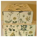 LR - Longaberger Handwoven Basket - Botanical Print Boxes - Bordeaux 1898 Sign - Pepperberry Inn Sign