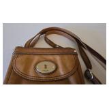 LR - Fossil Leather Crossbody Handbag