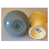 O2 - Green Glazed Apothecary Jar with Lid 12 in tall - 5-Piece Ceramic Lot