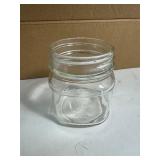 Lot of (12) 8 oz. Square Mason Jar