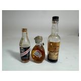 Vintage mini Liquor Bottles