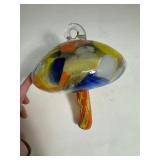 Hand Blown Glass Mushroom