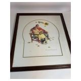 Norman Rockwell Framed Numbered 7/750 w/ Certificate of Authenticity