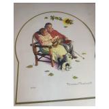 Norman Rockwell Framed Numbered 7/750 w/ Certificate of Authenticity