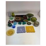 Large Lot of Colored Glass
