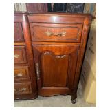 Drexel French Provincial Cherry Buffet Sideboard Breakfront Console Server