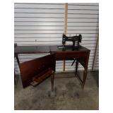 Antique Domestic Rotary Sewing Machine Model E-6354 w/ Table