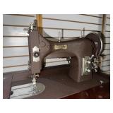 Antique Domestic Rotary Sewing Machine Model E-6354 w/ Table