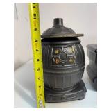 Set of (3) McCoy Pottery Pot Belly Stove Cookie Jars