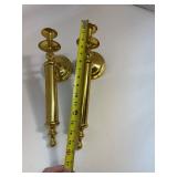 Set of (2) Vintage Brass Wall Sconce Candle holders