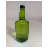 Vintage Green Glass Bottle with Original Cap AND Liquid