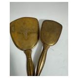 Vanity Set Hair Brush and Hand Mirror Vintage 2 Piece Set