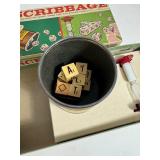 Vintage Scribbage 1963 Wood Game
