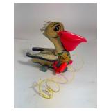 Vintage-1961--Fisher Price-Big Bill Pelican Pull Toy