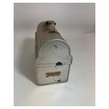 Vintage Distressed Silver Metal Lunch Box