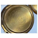 Vintage Black and Gold Powder Compact