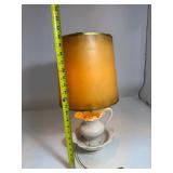 Vintage pitcher and wash bowl lamp