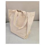 18 - Cotton Canvas Tote Bags - 12" x 13.5"