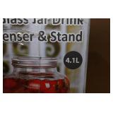 Estilo Glass Jar Drink Dispenser and Stand - 4.1L