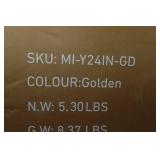 24" Circle Wall Mirror - Golden